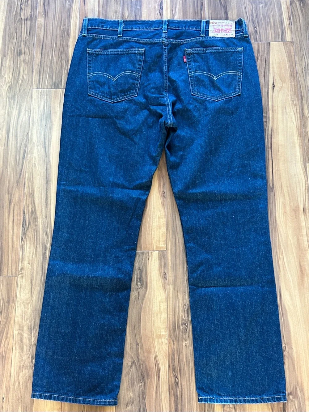 Levi's Men's 514 Straight Jeans in Dark Blue Denim 40 x 32